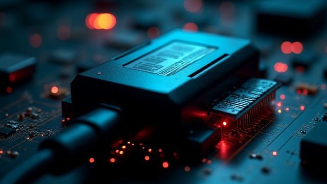 Módulo de ECU de vehículo y portátil realizando una reprogramación.